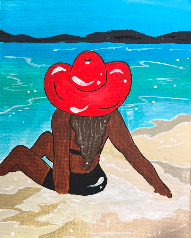 Lady on the Beach