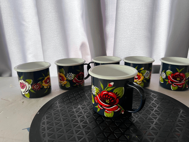 Hand Painted Canal Art Mug