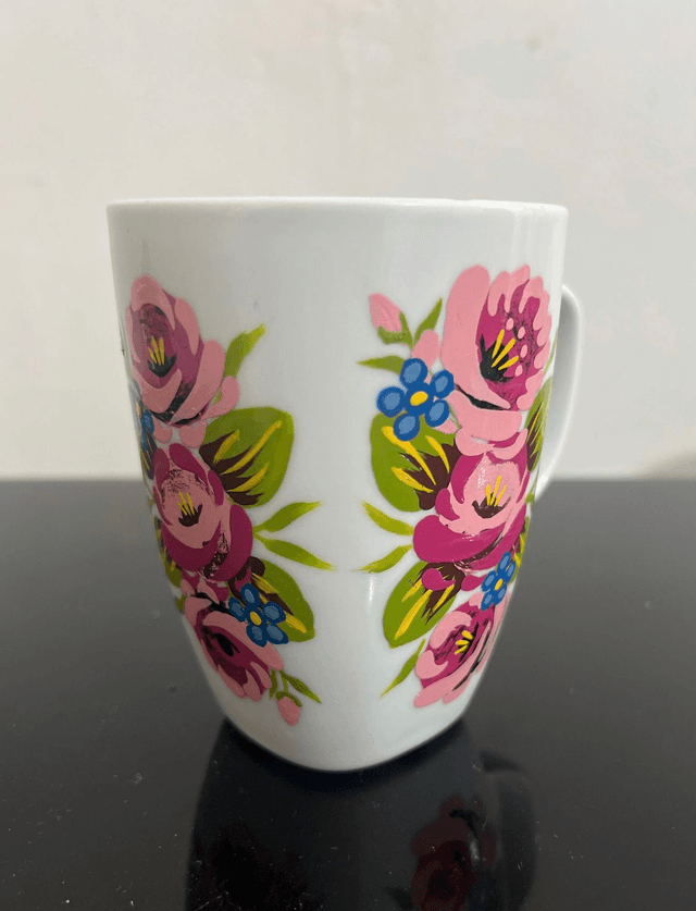 Ceramic Mug handpainted in the Canal Art Style
