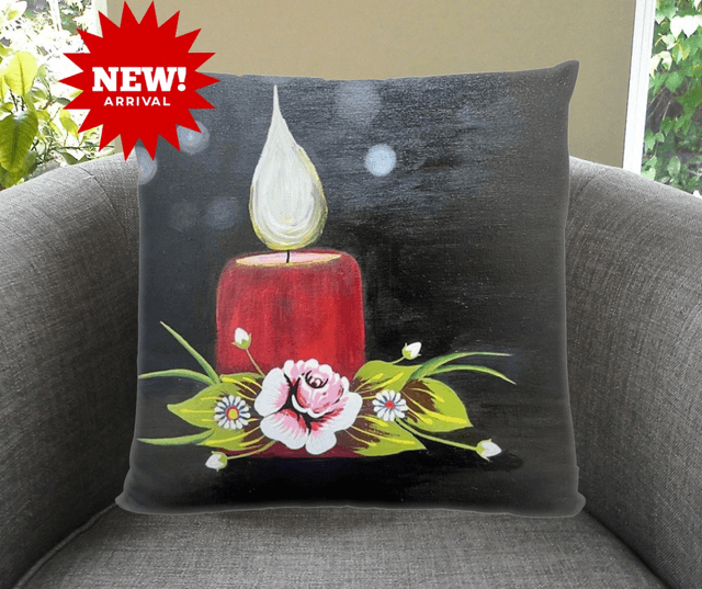 Faux Suede Canal Art Inspired Cushion + Pad